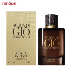 ادو پرفیوم جورجیو آرمانی Acqua di Giò Absolu Instinct حجم 75 میلی لیتر