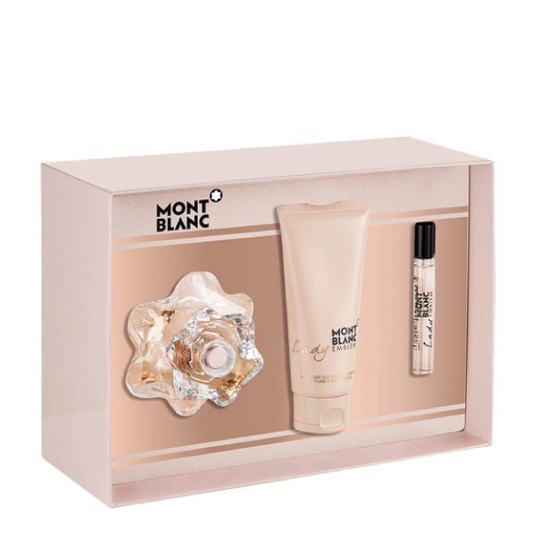 عطر زنانه مون بلان مدل Lady Emblem Eau De Parfum Gift Set