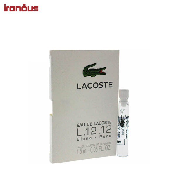 عطر مردانه لاگوست مدل L.12.12 Blanc Eau De Toilette