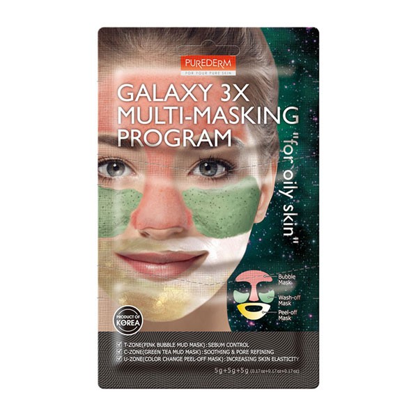 ماسک صورت پیوردرم Galaxy 3x For Oily Skin