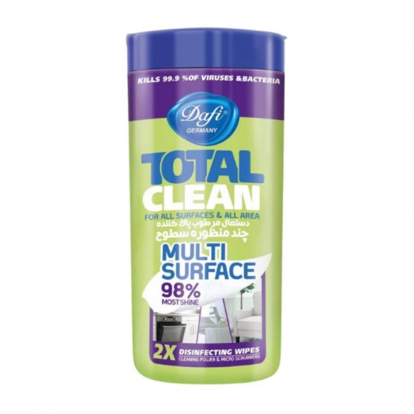 دستمال مرطوب چند منظوره دافی Total Clean