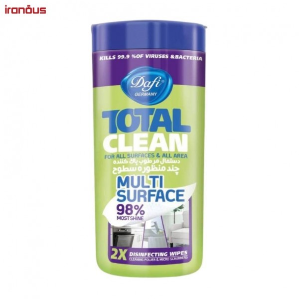 دستمال مرطوب چند منظوره دافی Total Clean