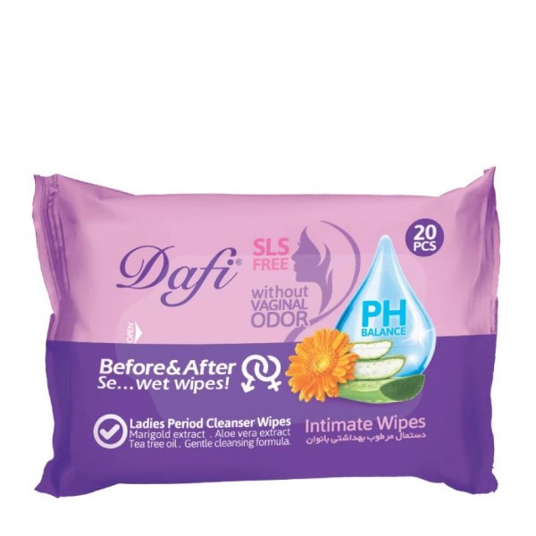 دستمال مرطوب بهداشتی بانوان دافی