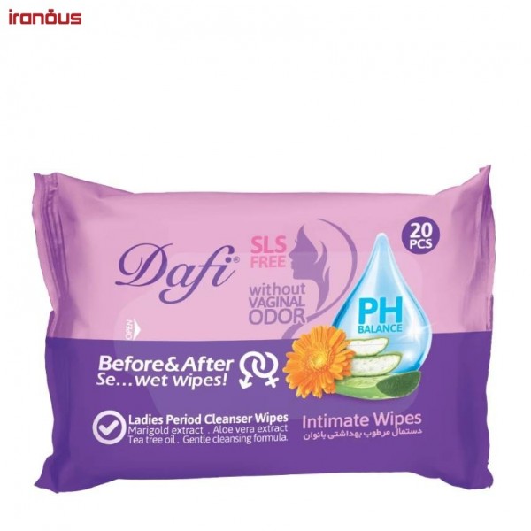 دستمال مرطوب بهداشتی بانوان دافی