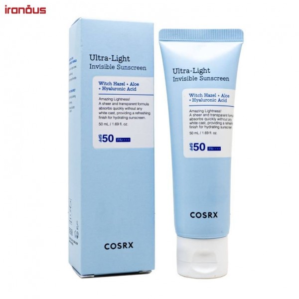 کرم ضد آفتاب بدون رنگ کوزارکس Ultra Light SPF50