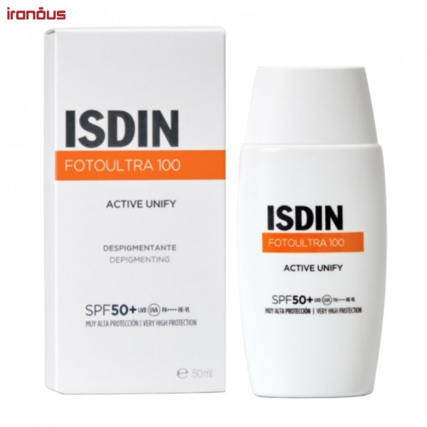 کرم ضد آفتاب بدون رنگ ایزدین Active Unify SPF50