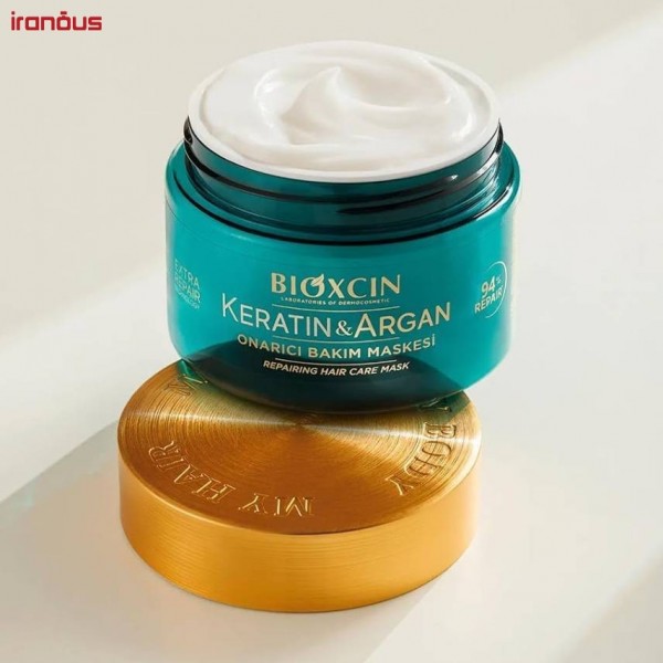 ماسک ترمیم کننده مو بیوکسین Keratin & Argan