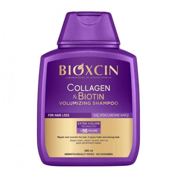 شامپو حجم دهنده بیوکسین Collagen & Biotin