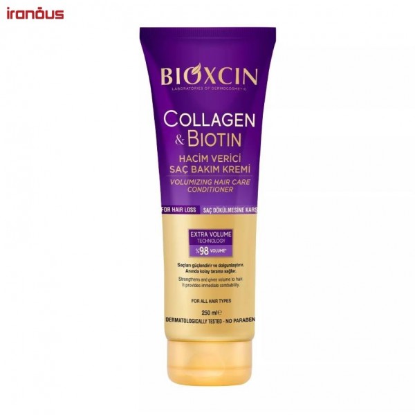 کرم حجم دهنده مو بیوکسین Collagen & Biotin