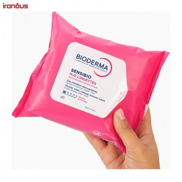 دستمال مرطوب بایودرما Sensibio H2O