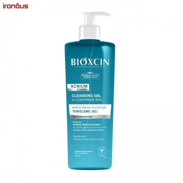 ژل شست و شوی صورت متعادل کننده چربی پوست بیوکسین Acnium Clinical