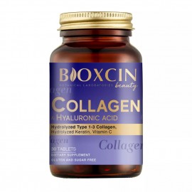 قرص مکمل غذایی بیوکسین Collagen & Hyaluronic Acid