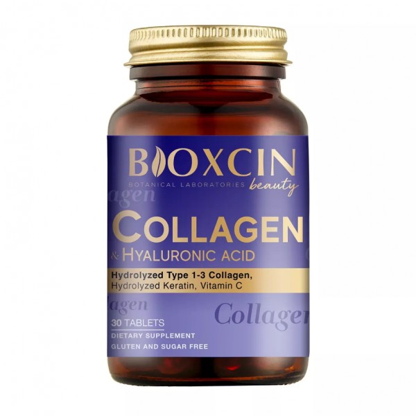 قرص مکمل غذایی بیوکسین Collagen & Hyaluronic Acid