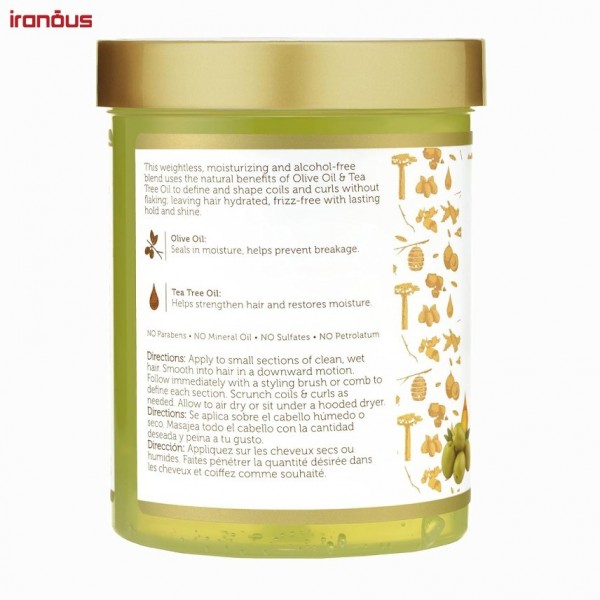 ژل حالت دهنده قوی آفریکن پراید Olive Oil & Tea Tree
