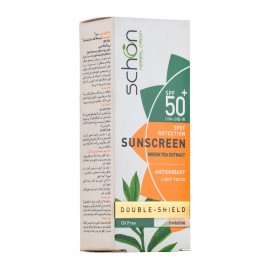 کرم ضد آفتاب بدون رنگ و فاقد چربی شون Double Shield SPF50
