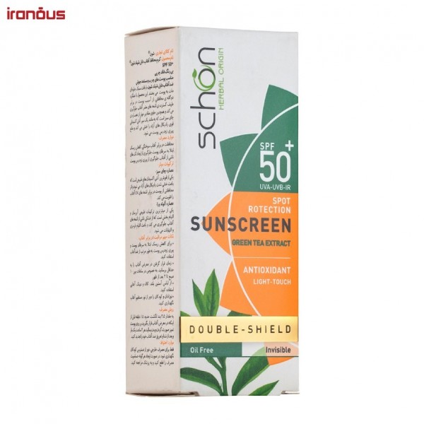 کرم ضد آفتاب بدون رنگ و فاقد چربی شون Double Shield SPF50