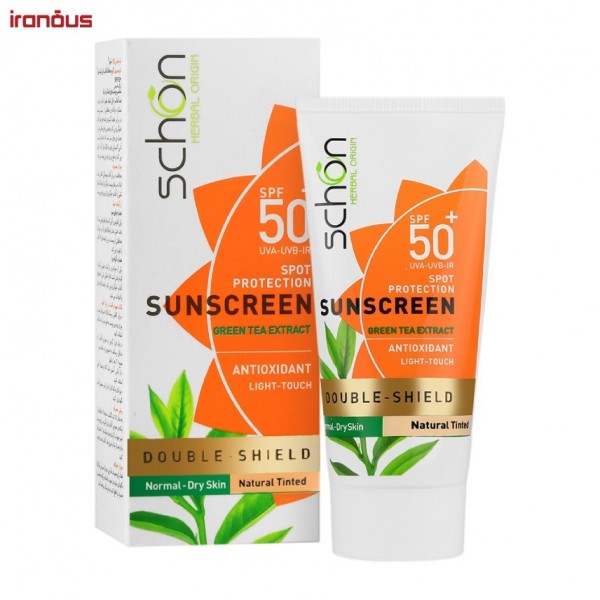 کرم ضد آفتاب رنگ طبیعی شون Double Shield SPF50