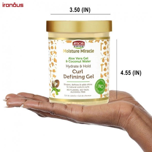 ژل حالت دهنده موی فر آلوئه ورا و آب نارگیل آفذیکن پراید