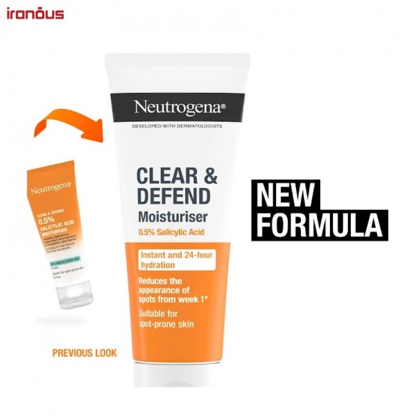 کرم آبرسان ضد جوش و فاقد چربی نیتروژنا Clear & Defend