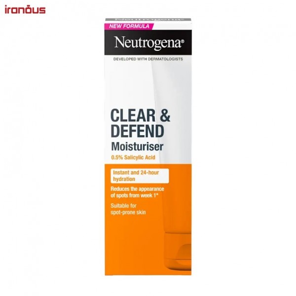 کرم آبرسان ضد جوش و فاقد چربی نیتروژنا Clear & Defend