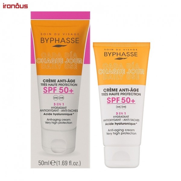کرم ضد آفتاب بدون رنگ بایفس 3in1 SPF50
