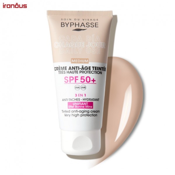 کرم ضد آفتاب رنگی بایفس 3in1 SPF50