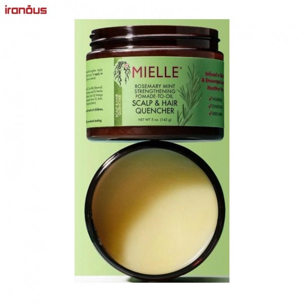 پماد مرطوب کننده و تقویت کننده پوست سر و مو میله Rosemary Mint
