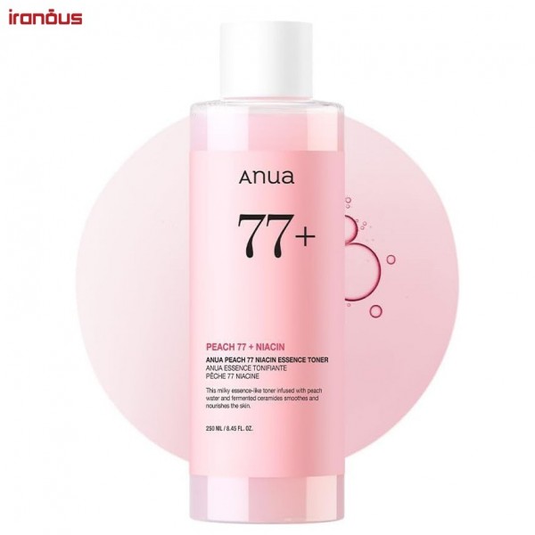 تونر روشن کننده هلو 77% و نیاسینامید آنوا