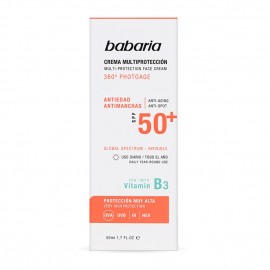 کرم ضد آفتاب بی رنگ باباریا Multi Protection SPF50