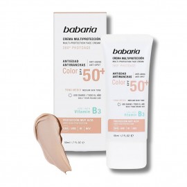 کرم ضد آفتاب رنگی باباریا Multi Protection SPF50
