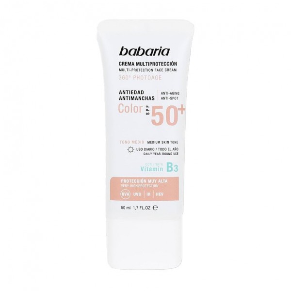 کرم ضد آفتاب رنگی باباریا Multi Protection SPF50