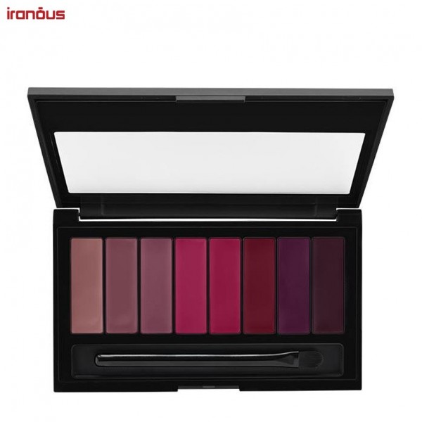 پالت رژ لب 8 رنگ میبلین Lip Studio