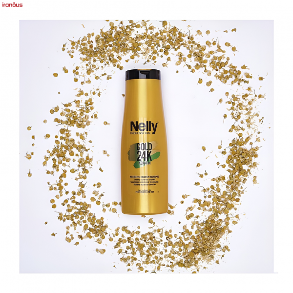 شامپو مو مغذی نلی پروفشنال Gold 24K Keratin