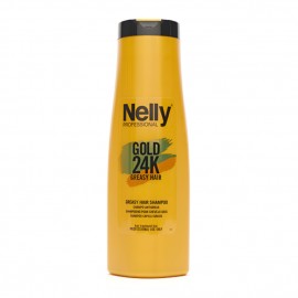 شامپو موهای چرب نلی پروفشنال Gold 24K