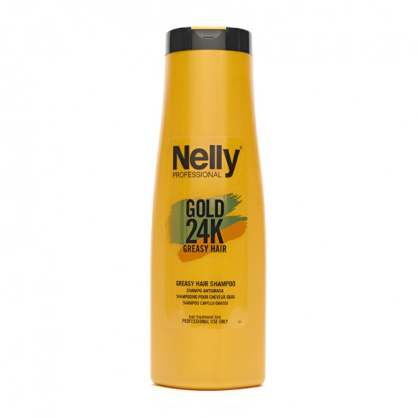 شامپو موهای چرب نلی پروفشنال Gold 24K