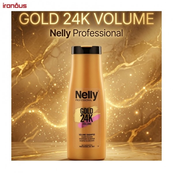 شامپو حجم دهنده مو نلی پروفشنال Gold 24K