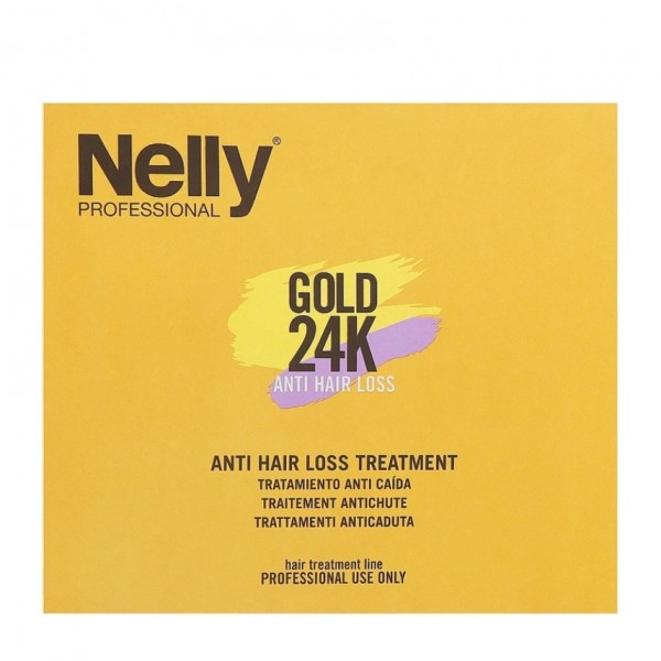 آمپول سرمی ضد ریزش مو نلی پروفشنال Gold 24K
