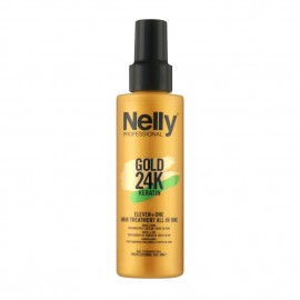 اسپری ترمیم کننده مو نلی پروفشنال Gold 24K 11 + 1