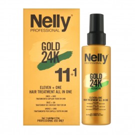 اسپری ترمیم کننده مو نلی پروفشنال Gold 24K 11 + 1