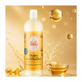 شامپو مرطوب کننده مو نلی Keratin