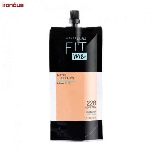 کرم پودر پاکتی میبلین Fit Me 228
