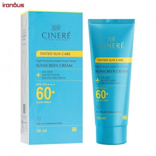 کرم ضد آفتاب رنگی سینره +SPF 60
