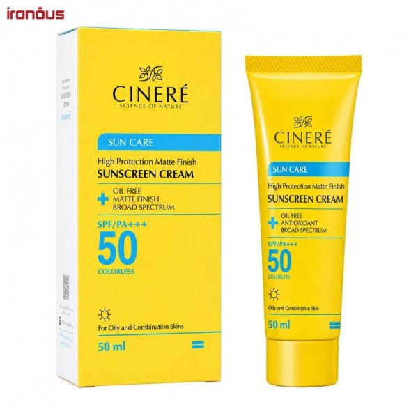 کرم ضد آفتاب بدون رنگ سینره SPF 50