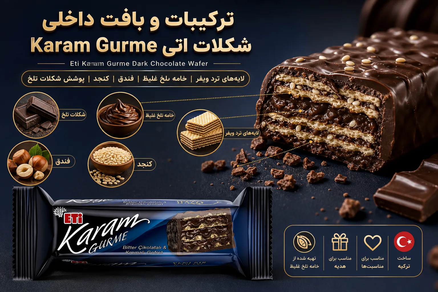 شکلات اتی Karam Gurme؛ نمای تبلیغاتی اول