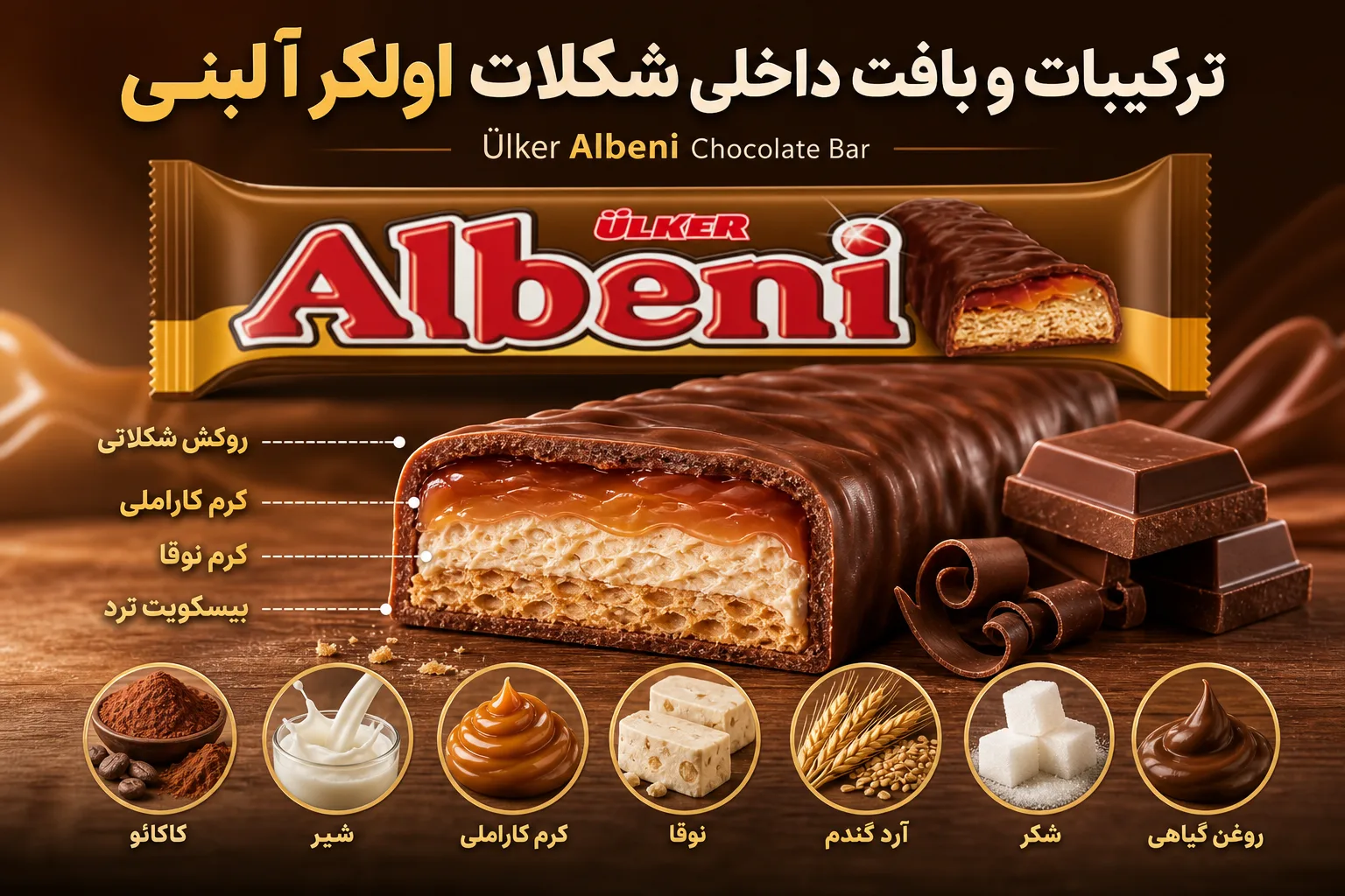 شکلات اولکر Albeni | تصویر اول شکلات اولکر Albeni؛ نمای تبلیغاتی اول
