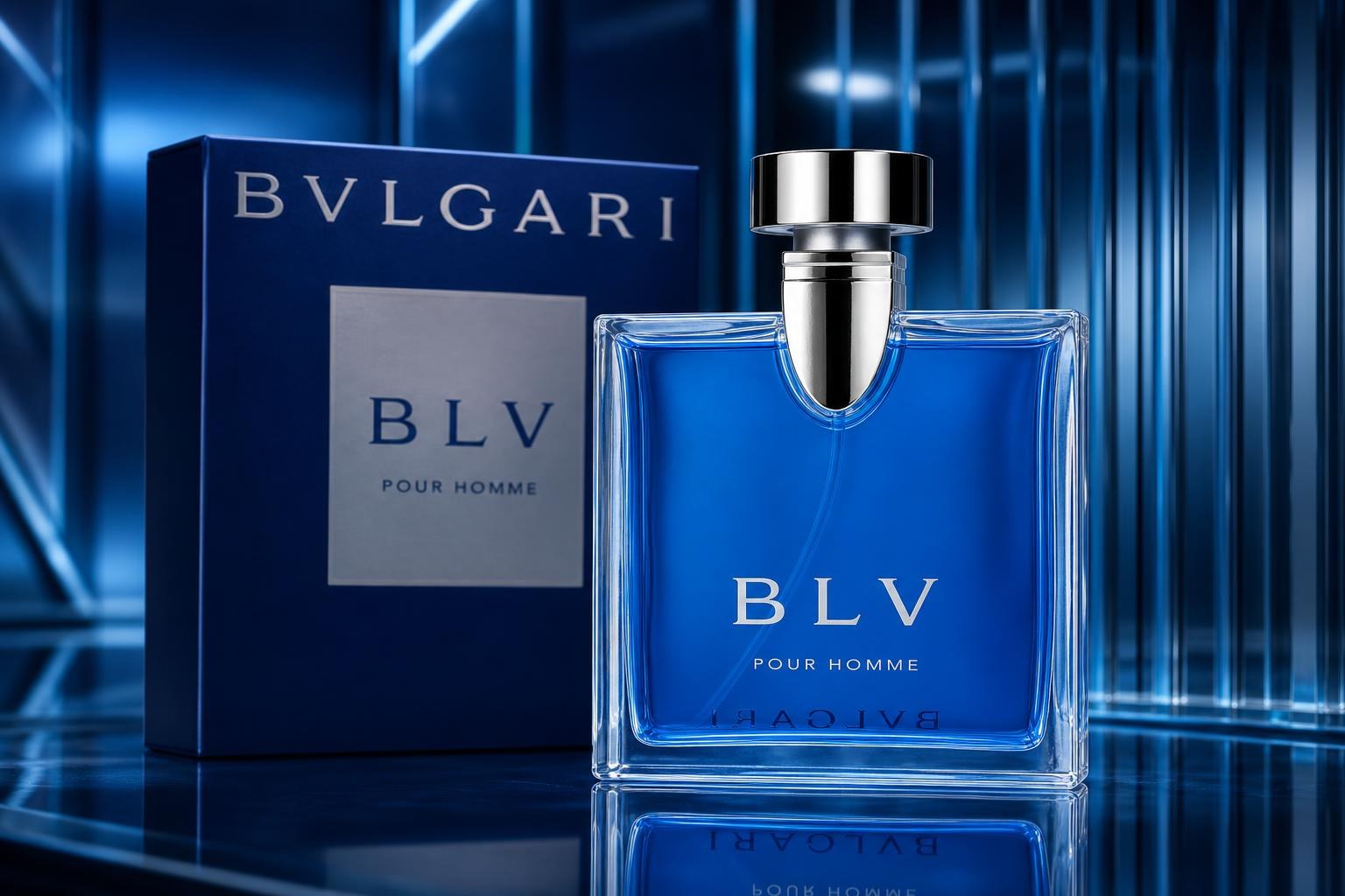 تصویر تبلیغاتی ادو تویلت بولگاری BLV Pour Homme