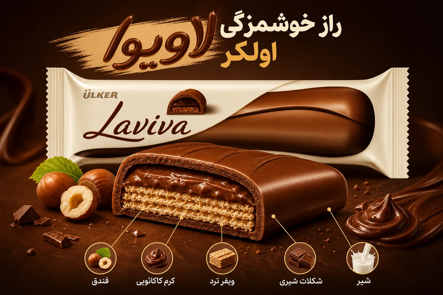 شکلات اولکر Laviva | تصویر اول شکلات اولکر Laviva؛ نمای تبلیغاتی اول