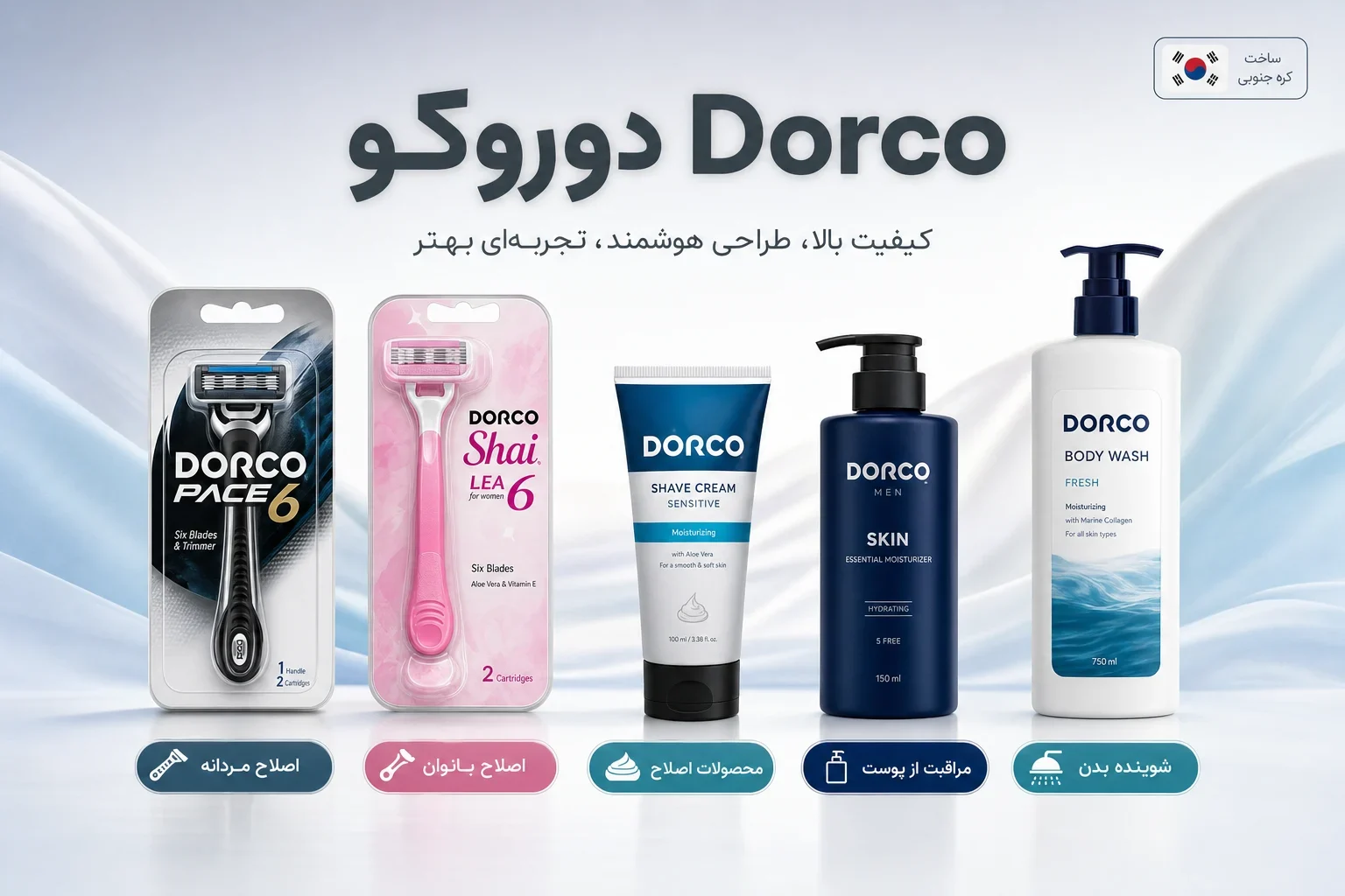 معرفی برند دوروکو Dorco معرفی برند دوروکو Dorco