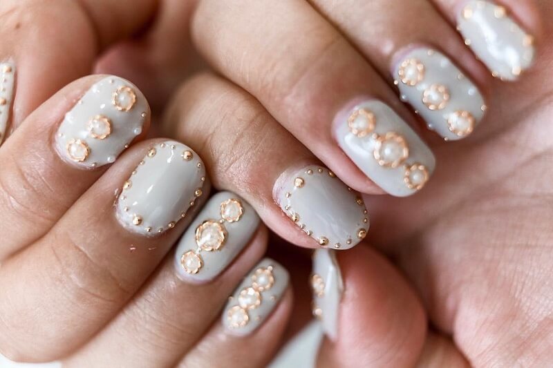 7. Nail Art Inspiration: Pearl White and Pastel Accents - wide 9